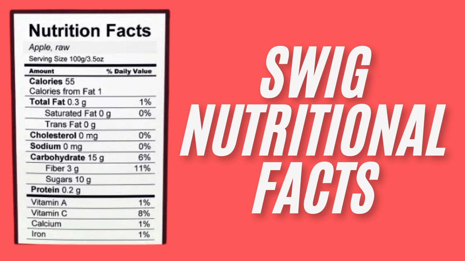 Swig Nutritional Facts