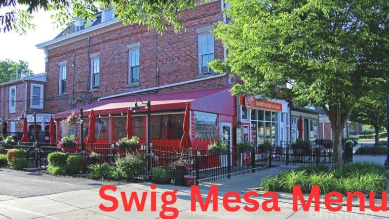 Swig Mesa Menu